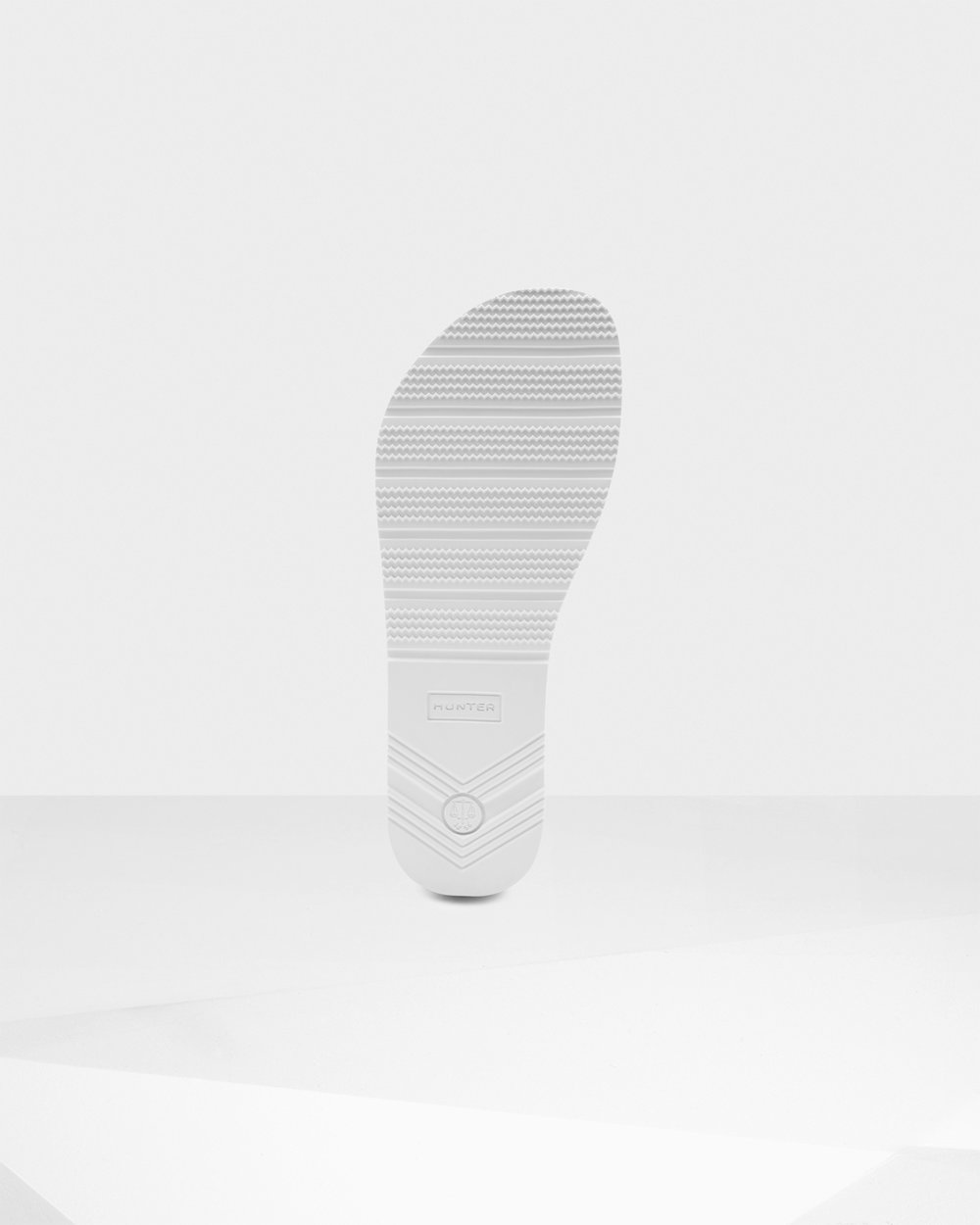 Klapki Męskie - Hunter Original Beach - Białe/Czerwone/Niebieskie - JYGC-75891